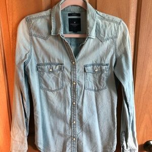 Long sleeve denim shirt